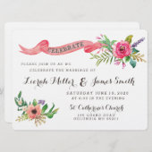 Waterverf van zoete smaak met banner kaart (Voorkant / Achterkant)