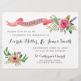 Waterverf van zoete smaak met banner kaart