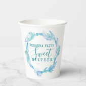 Waterverf van zoete zestien waterpokken papieren bekers (Voorkant)