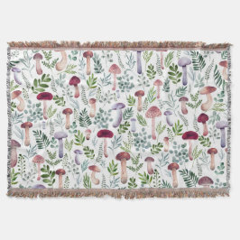 Waterverf van zomertuin — paddenstoelen deken