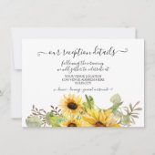 WATERVERF van zonnebloemen - Floral - Rustige rece Kaart (Voorkant)