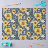 Waterverf van zonnebloemen tissuepapier (Craft)