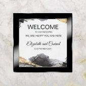 Waterverf Vanessa Zwart-wit Canvas Print