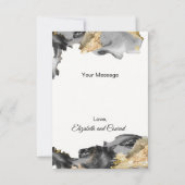 Waterverf Vanessa Zwart-Wit Dank u Kaarten (Achterkant)