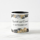 Waterverf Vanessa Zwart-Wit Mok (Midden)