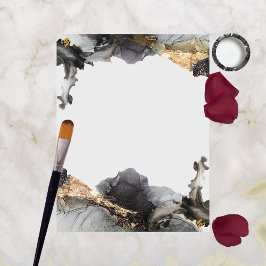 Waterverf Vanessa Zwart-wit Scrapbook Papier