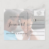 Waterverf vangt roestvast Bohemen op Aankondigingskaart (Achterkant)