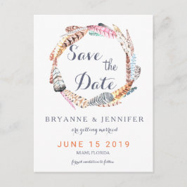 Waterverf vangt roestvast Bohemen op Aankondigingskaart