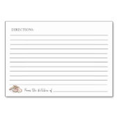 Waterverf Vanille Puff Pastei Kerstuitwisseling Kaart (Achterkant)