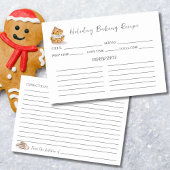 Waterverf Vanille Puff Pastei Kerstuitwisseling Kaart