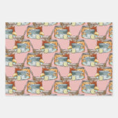 Waterverf vanmiddag, thee & honing inpakpapier vel (Voorkant 2)