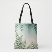 Waterverf varen & gebladerte Canvas tas (Voorkant)