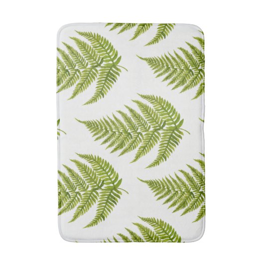 Waterverf varenpatroon badmat (Voorkant Verticaal)