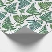 Waterverf varenpatroon. Moderne zomer botanische Cadeaupapier (Hoek)