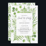 Waterverf Varens & Eucalyptus Lijst Sweet 16 Party Kaart<br><div class="desc">Nodig familie en vrienden uit voor uw evenement met deze groene zoete 16 feestuitnodiging. Het beschikt over waterverf illustratie zo varens en groen lijst met bijpassend patroon. Deze varen uitnodiging is perfect voor de lente en zomer verjaardagen. Personaliseer door namen, datum, tijd, locatie en andere evenementdetails toe te voegen. Overeenkomende...</div>