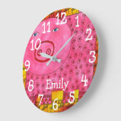 Waterverf Varken Met Naam Grote Klok (Hoek)