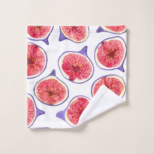 Waterverf varkenssnijdsels bad handdoek (Wasdoekje)