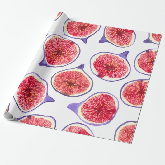 Waterverf varkenssnijdsels cadeaupapier (Uitgerold)