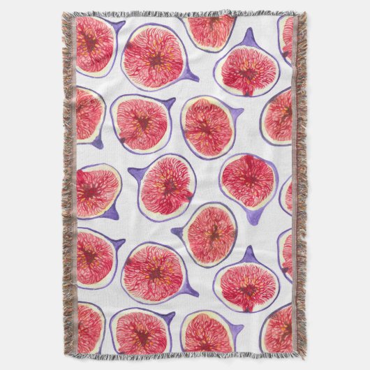 Waterverf varkenssnijdsels deken (Voorkant Verticaal)