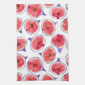 Waterverf varkenssnijdsels theedoek (Verticaal)