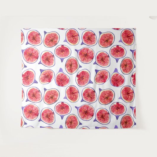 Waterverf varkenssnijdsels wandkleed (Voorkant (horizontaal))