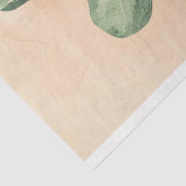 Waterverf Vedelbladige Vijgenplant Decoupage Tissuepapier (Detail)