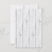 Waterverf Veer | Elegante Boho Bruiloft Kaart (Achterkant)