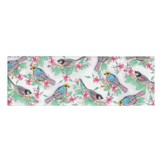  waterverf veer florale verf naambadge (Voorkant)