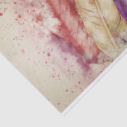 Waterverf veer Ontkoppeling Tissuepapier (Detail)