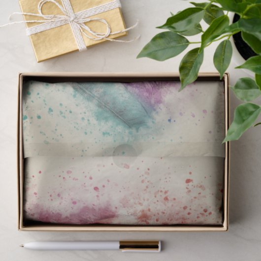 Waterverf veer Ontkoppeling Tissuepapier (Geschenk)