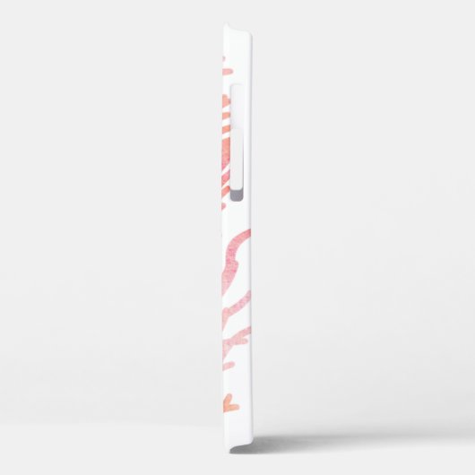 Waterverf veer roze boho Case-Mate iPhone case (Achterkant / Links)