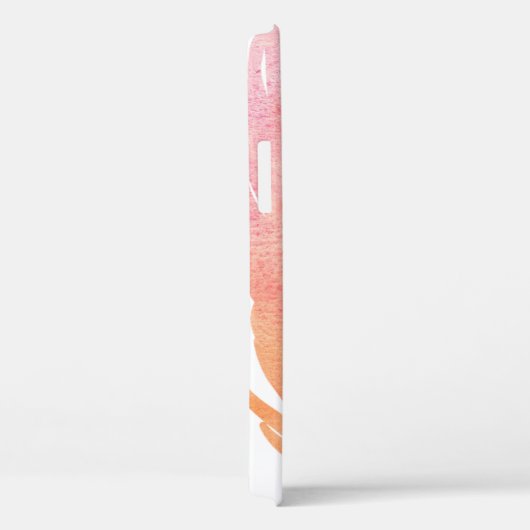 Waterverf veer roze boho Case-Mate iPhone case (Achterkant / Rechts)