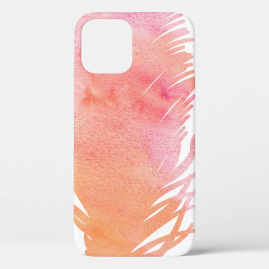 Waterverf veer roze boho Case-Mate iPhone case (Achterkant)