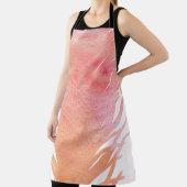 Waterverf veer roze boho schort (Insitu)