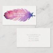 Waterverf veer visitekaartje (Voorkant / Achterkant)