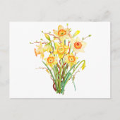 Waterverf Veerbloem Briefkaart (Voorkant)