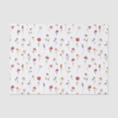 Waterverf Veerbloem Patter Tissuepapier (Voorkant)