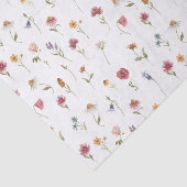 Waterverf Veerbloem Patter Tissuepapier (Detail)