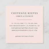 Waterverf Veerbloemig Visitekaartje (Achterkant)