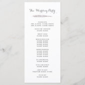 Waterverf Veerders Bohemian Wedding Programma's (Achterkant)