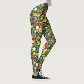 Waterverf Vegan - eet de regenboog op Leggings (Rechts)
