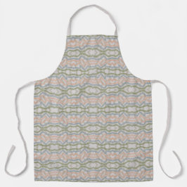Waterverf vegende penseelstrekenpatroon in pastel  schort