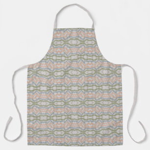 Waterverf vegende penseelstrekenpatroon in pastel schort
