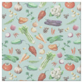 Waterverf Veggies & spices Patroon Stof (Close Up)