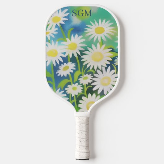 Waterverf veld dagen met monogram pickleball paddle (Voorkant)