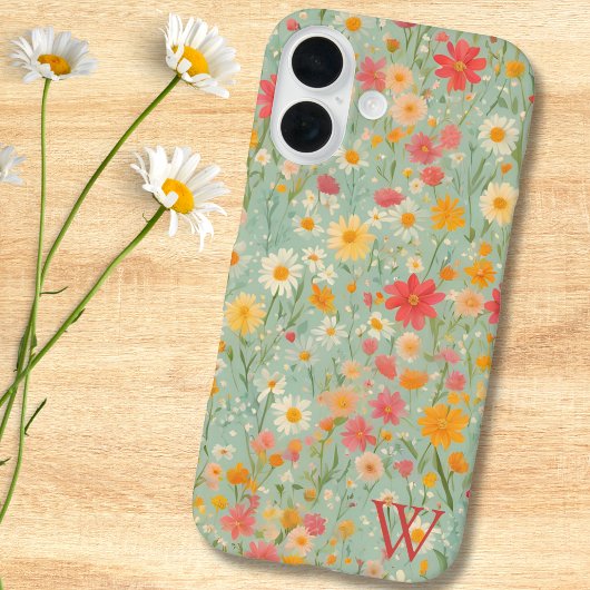 Waterverf veld van wilde bloemen Case-Mate iPhone case