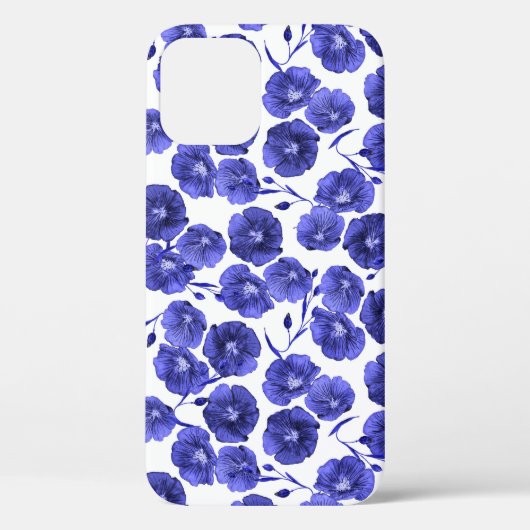 Waterverf Veldbloemen: Botanisch behang Case-Mate iPhone Case (Achterkant)