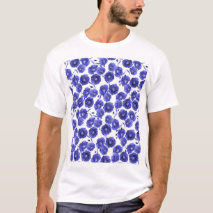 Waterverf Veldbloemen: Botanisch behang T-shirt
