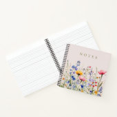 Waterverf Veldbloemen, slagnoten Notitieboek (Binnen)