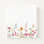 Waterverf Veldbloemen, slagnoten Notitieboek (Achterkant)